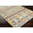 Mark&Day Outdoor Area Rugs, 5x7 Ross Global Indoor/Outdoor Aqua Area