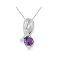 thumbnail image 1 of Collier pendentif pour l'améthyste violet en argent sterling, 1 of 3