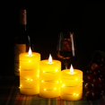 thumbnail image 5 of Velas LED, velas a batería, con luces de cadena integradas, velas sin llama de 3 piezas, con control remoto de 10 teclas, función de temporizador de 24 horas, luces danzantes, 5 of 5