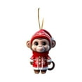thumbnail image 2 of Hometravel 2D Christmas Decorations Set, Hanging Ornaments with Animal Themes, Colorful Acrylic Christmas Tree and Car Decoration Pieces, 2 of 6