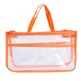 thumbnail image 1 of Clear Makeup Bag Double Zipper Cosmetic Bag Toiletry Bag with Handle for Travel, 1 of 5