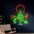 thumbnail image 2 of Handmadetneonsign Cactus Desert Sun Neon Sign, Sun Desert Cactus Neon Light, Custom Cactus Light, 2 of 5