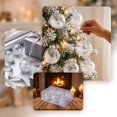 thumbnail image 7 of 2026 Christmas Home Party Decoration 6PCS Clear Christmas Ball Ornaments Shatterproof Transparent Plastic Baubles Filled With Star Confetti White Christmas Celebration Party Supplies, 7 of 7