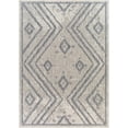 thumbnail image 2 of Mark&Day Outdoor Rugs, 8x10 Janesville Global Indoor/Outdoor Navy Area Rug, Non Shedding Blue Grey Cream Carpet for Patio, Porch, Deck, Bedroom, Living Room or Kitchen (7'10" x 10'), 2 of 6