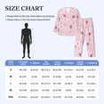 thumbnail image 2 of Mens Pajamas Set, Cute Strawberry Daisy Button Down Long Sleeve Loungewear Sleepwear Pjs sets for Men, 2 of 5