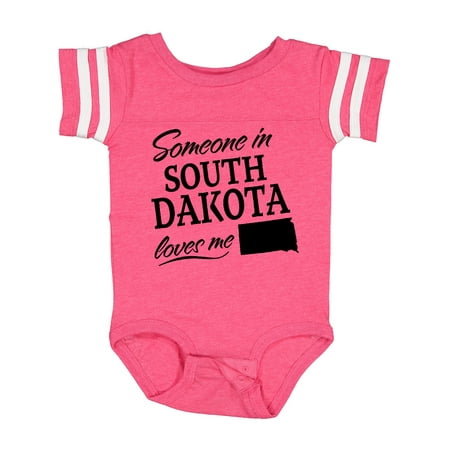 

Inktastic Someone in South Dakota Loves Me Gift Baby Boy or Baby Girl Bodysuit