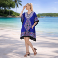 thumbnail image 4 of Kaftan Dress - Caftans for Women - Women's Caftans Available in One Size to Fit US 4,6,8 and 10 (123 Blue), 4 of 5