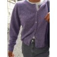 thumbnail image 2 of Women's Long-Sleeve Single-Breasted Casual Cropped Cardigan  Autumn/Winter Style, 2 of 3