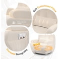 thumbnail image 4 of Loberfve 3-in-1 Swivel Armchair Oversize High Back Chair with 2 Extra Pillows and 2 Side Pockets, Padded Cushion and Back Accent Chair for Living Room Bedroom Beige, 4 of 6