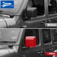 thumbnail image 3 of Accesorios de cubierta de carcasa de decoración de espejo retrovisor de coche para Jeep Wrangler JL Gladiator JT 2018 2019 2020 2021 2022 2023, 3 of 4