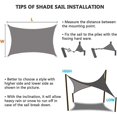 thumbnail image 4 of Stretched Canvas Terrace 2x2M Anti UV Shade Sail Protection from UV Rays Waterproof Fabric Weather Resistant for Terraces Swimming Pools, Green, 4 of 5