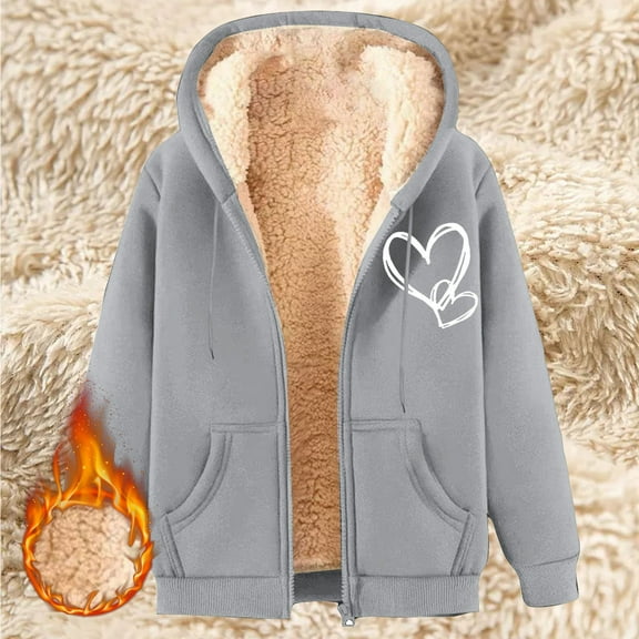 Pyhlmscde Women's Lamb Wool Winter Thick Warm Coat, Womens Tops, Cardigan Sweaters for Women, Fall Coats