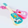 thumbnail image 3 of Kids' 35cm Mini 4-String Educational Toy Guitar - Pink Deer Design for Ages 4-6, Easy-to-Play Plastic Musical Instrument for Early Music Learning, Safe & Durable for Toddler Auditory Development &, 3 of 6
