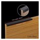 thumbnail image 2 of Gabinete oculto de plata negros Maneles de aleación de zinc Aleación de cocina Tiradores de cajones Puertas Dormitorio Dormitorio Muebles Handware Hardware, 2 of 3