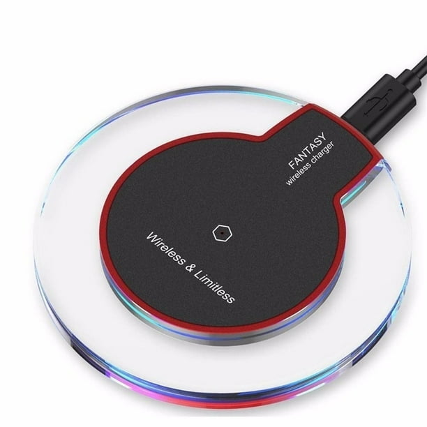 Cargador rápido para teléfono móvil inalámbrico QI ultrafino para iOS SmartPhone y