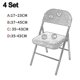 thumbnail image 2 of 4 Pcs Folding Chair Split Seat Cover For Party Wedding Home 26-27s, 2 of 5