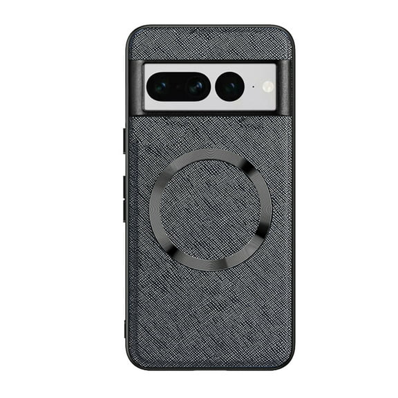 Magnetic Case for Google Pixel 7a,Slim Lightweight Shockproof Cover Compatible with MagSafe Charging CD Pattern Non-Slip Anti-Fingerprint Case for Google Pixel 7A,Black