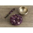 thumbnail image 3 of Manekineko-Ai Orin Bell Japanese Buddhist Bell,Mat,bar Set Made in Japan Takaoka, Purple,2.99inch, 3 of 5