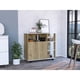 thumbnail image 1 of Mesa Auxiliar de Cocina Coralyn, Blanco y Café Claro Virtual Muebles, 1 of 8