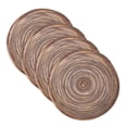 thumbnail image 1 of Uxcell 4 Pcs Manteles Individuales Redondos Tejidos, Mantel Lavable de 15 Pulgadas Resistente al Calor Decorativo para Mesa de Comedor, Encimera, Marrón Gradiente, 1 of 7