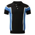 thumbnail image 6 of Sngxgn Men's Short Sleeve Cotton Stretch Polo Shirt(Black,L), 6 of 9