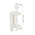 thumbnail image 2 of Mobutofu White 11.8x2.6x1.3in ABS Desk Clamp Work Light Mounting Bracket with Portable Support for 2Pcs, 2 of 7