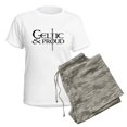 thumbnail image 5 of CafePress - Celtic Sword Design Women's Light Pajamas - Women's Short Sleeve Print T-Shirt and Pants Light Cotton Pajama Set, 5 of 7