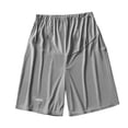 thumbnail image 2 of AJTQTH Women Maternity Shorts Belly Support High Rise Elastic-Waisted Solid Color Oversized Stretchy Sport Shorts Casual Homewear Pregnancy Outfits Gray XL, 2 of 3