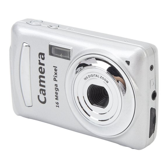 Cámara Digital, Cámara de Vídeo 1080p Hd de 16 MP Con Zoom de 16x, Estabilización Multieje, Pantalla Hd de 2,4 Pulgadas, Cámara Portátil para Viajes al Aire Libre, Fotos de