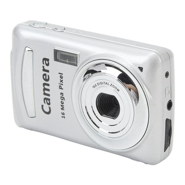 Cámara Digital, Cámara de Vídeo 1080p Hd de 16 MP Con Zoom de 16x, Estabilización Multieje, Pantalla Hd de 2,4 Pulgadas, Cámara Portátil para Viajes al Aire Libre, Fotos de