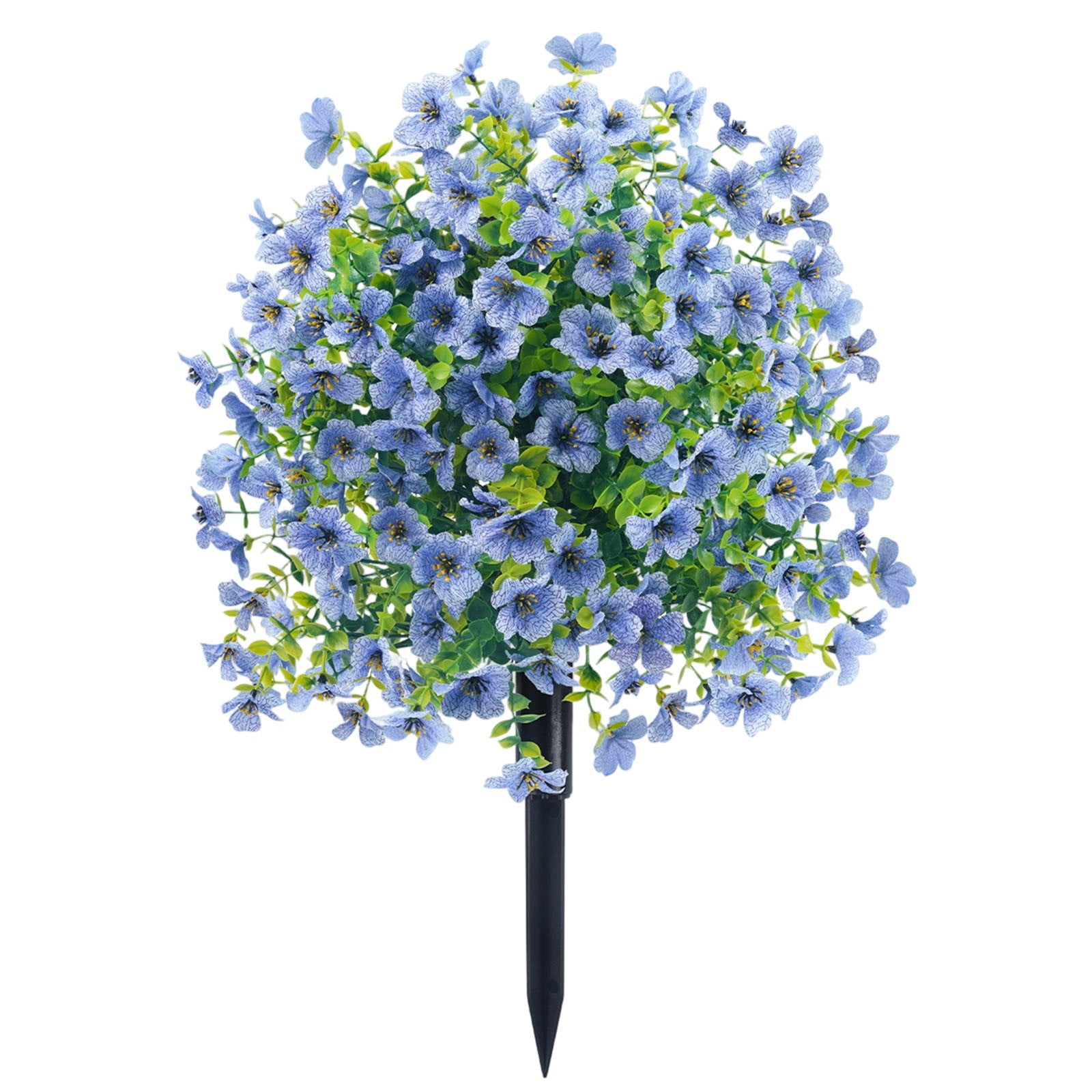 Artificial Boxwood Topiary Ball Tree with Ground Spike for Outdoor, UV Resistant Faux Flowers, Fake Shrubs Plants for Garden Yard Front Porch Patio Home Decor