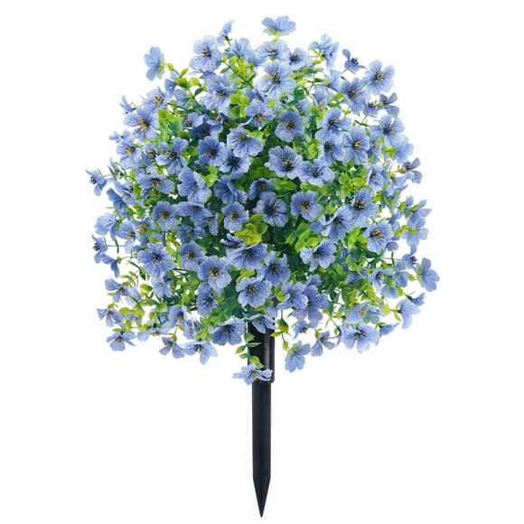 Decoración de escenas al aire libre, con estacas de tierra, estacas de jardín, arbustos artificiales, accesorios de jardín de 22 pulgadas para exteriores, jardín, porche, patio, decoración de bodas, f