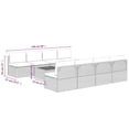 thumbnail image 4 of vidaXL 9 Piece Garden Lounge Set with Cushions Grey Poly Rattan, 4 of 5