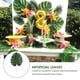 thumbnail image 4 of KAKOWELY 12 hojas artificiales de tortuga de imitación, hojas de monstera falsas con varilla, decoración del hogar, artículos para colgar en la pared (verde, S), 4 of 4