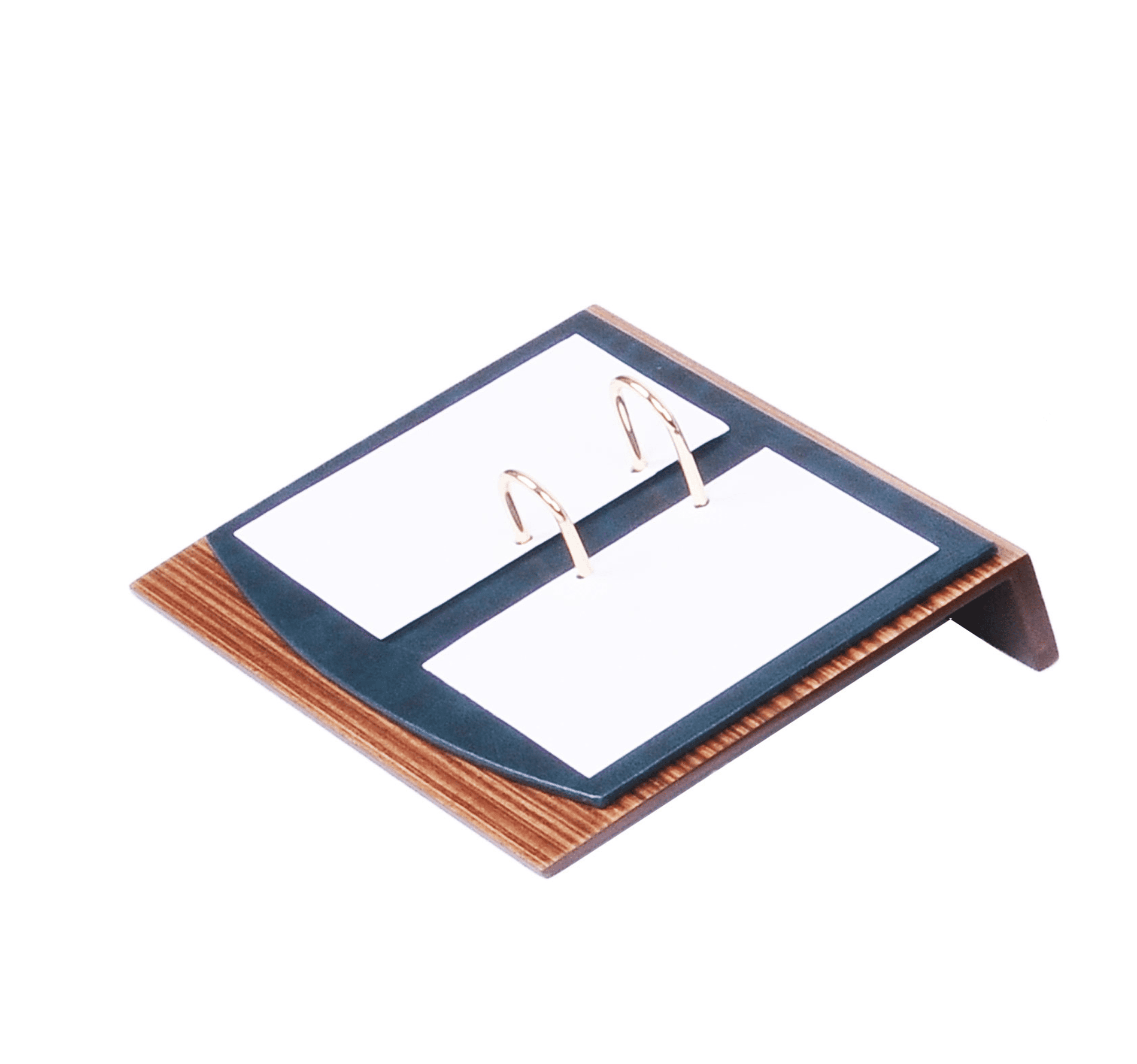 Lux Leather Desk Accessories - Leather Desk Organizer -Desk Organizer for Men Walnut Wood Combination Best Gift for Lawyers, Managers and Bosses - Desk Mat - 10 PCS