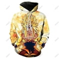 thumbnail image 1 of 2023 año Dragon-Ball Z sudadera 4-14 años chico Sudadera con capucha Anime ropa Goku Sudadera con capucha niños niñas sudadera niño chándal ropa 160 Gao Jinjia LED, 1 of 2
