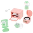 thumbnail image 4 of WHAMVOX Miniature Dollhouse Kitchen Playset with Rice Cooker, Oven, Juice Extractor - Realistic Toy Appliances for Kids’ Imaginative Play, 4 of 8