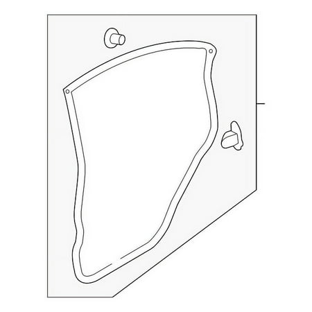 Genuine OE Subaru Door Weather-Strip - 63512FJ011 Fits select: 2016-2017 SUBARU CROSSTREK, 2013-2015 SUBARU XV CROSSTREK