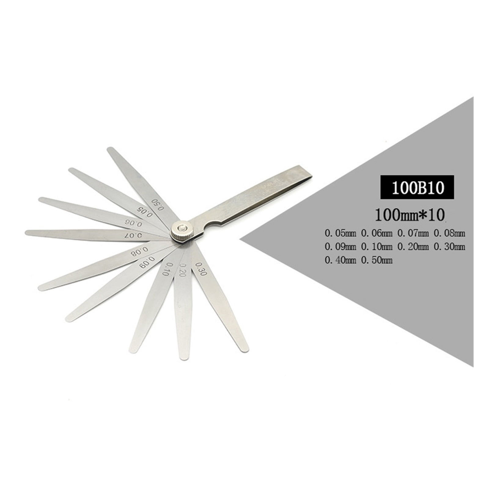 Feeler Gauges 0.02-1.00MM Metric Feeler Gauge Foldable Thickness Gap Metric Filler Feeler Gauges For Measurements Tool ,Easy to Use