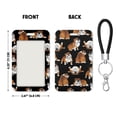 thumbnail image 2 of WIRESTER Slide-Open ID Badge Holder Keychain, Hard Plastic Card Case with Clear Window for ID, Credit Card, Bus Pass & Photo – English Bulldog Funny Playful Postures, 2 of 6