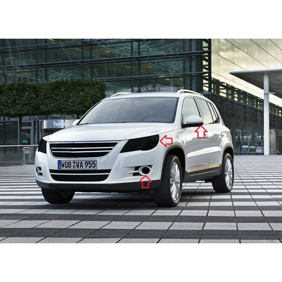For The BlingLights Tinted Headlight Film Covers for 2008-2011 Volkswagen Tiguan