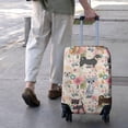 thumbnail image 3 of Chihuahua and Pioneer Flower Luggage Cover Fashion Suitcase Cover Baggage Covers Fit 25-28 Inch Luggage (Go Travel), 3 of 5