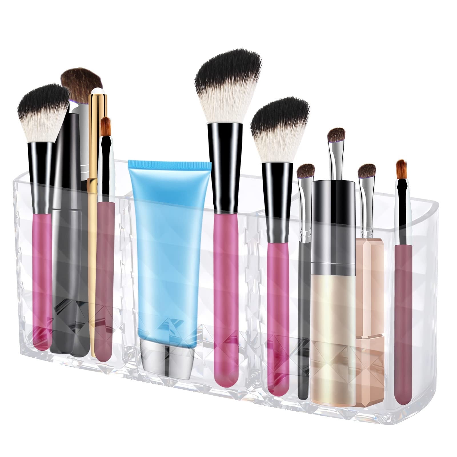 Hard Toiletry for Traveling Makeup Pack And Checke Makeup Bag Makeup Bags Set Jewelry Carrying Rolling Makeup Brush Pouch with Slots Toiletries Organizer Small Makeup Organizer Beauty Room