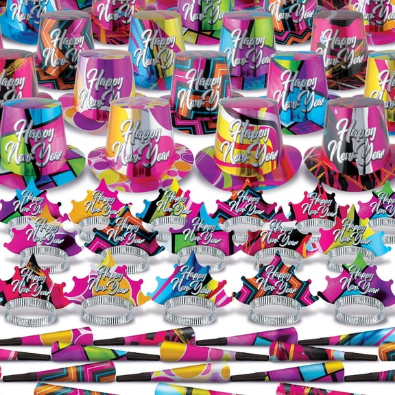 Beistle Xtraordinary New Year's Eve Party Assortment for 50 (1 Kit/Case)