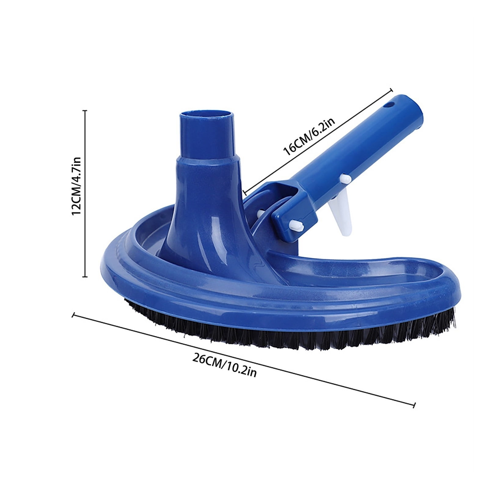 Pool Water Cleaning Equipment Dirt Head Crescent Pool Cleaning Brush Fountain Spa Pool Vacuum Cleaner Brush Head Pond Cleaner ,Great Suction Power