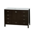 thumbnail image 2 of Horizon 60" Single Bathroom Vanity with Chocolate Cabinet and Engineered White Top, 2 of 5