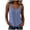 *Blue, variant on VBVC Women's Cotton-Linen Crew Neck Tank Top , Ladies' Stretchy Soft Sleeveless Camisole , Summer Casual Workout Layering Tops For Women,Black,S-2XL