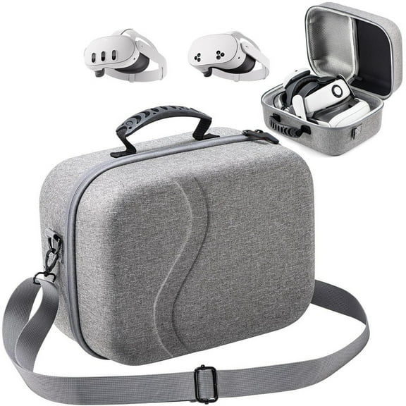 Hard Carrying Case for Meta Quest 3S, Travel Case for Quest 3 Battery Head Strap and Other Accessories, Portable Storage Case for Home Travel, Gray