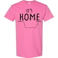 thumbnail image 3 of Inktastic It's Home State of Iowa Outline Distressed Text T-Shirt, 3 of 5
