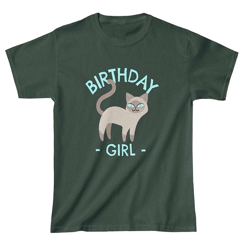 Birthday Girl Shirt Happy Birthday Shirt Cute Kitty Cat Birthday Shirt